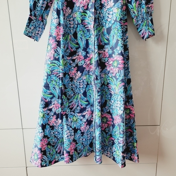Lilly Pulitzer Mira Shirt Dress in High Tide Navy - Picture 5 of 15